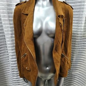 Faux suede jacket